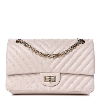 Chanel Aged Calfskin Chevron Quilted 2.55 Reissue 225 Flap Ivory 1 of 10