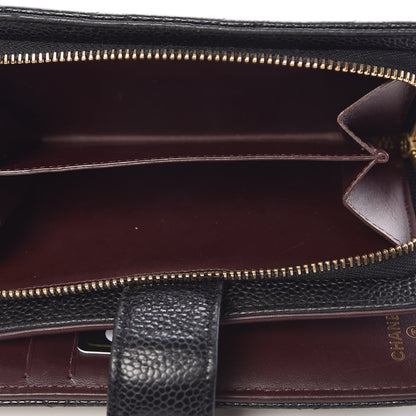 Chanel Caviar Quilted Zipped Pocket Wallet Black 15 of 15