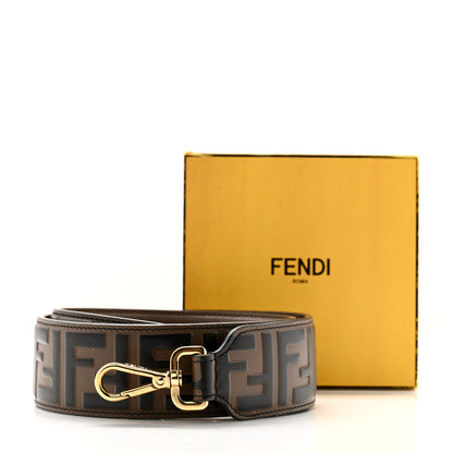 Fendi Vitello Century Bi-Color FF 1974 Embossed Strap You Maya Black 6 of 6