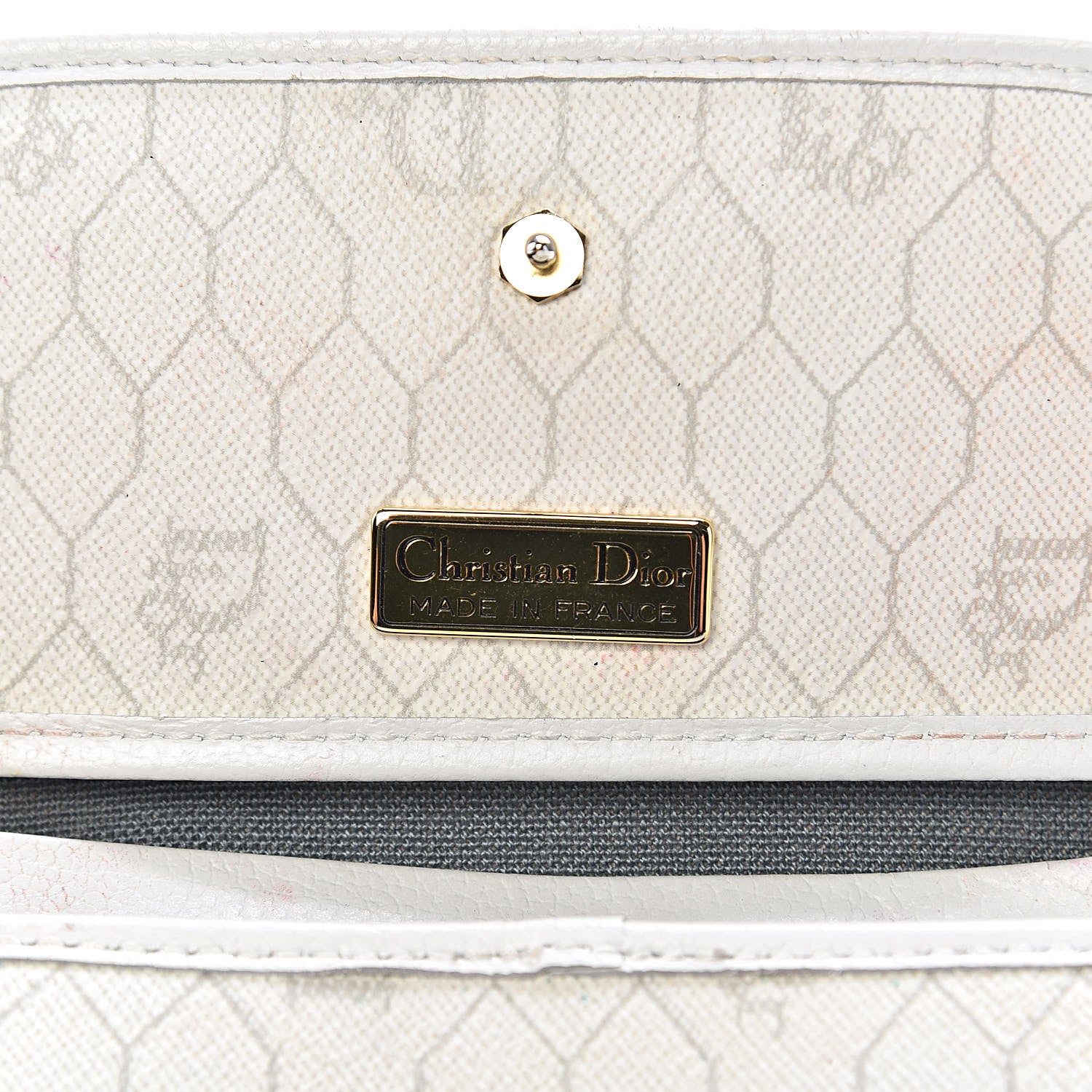 Christian Dior Monogram Chain Flap White 7 of 18