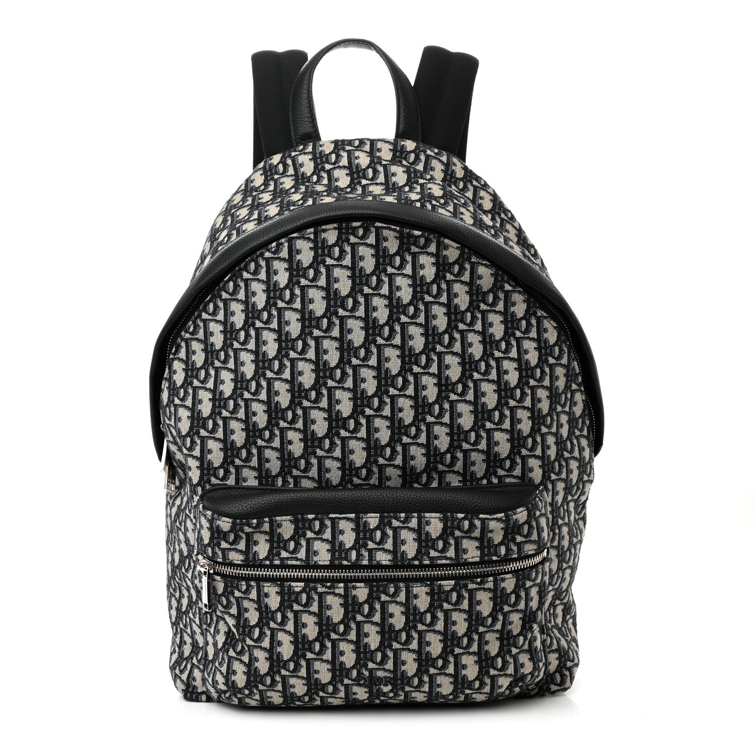 Christian Dior Oblique Calfskin Rider Backpack Beige Black 1 of 9