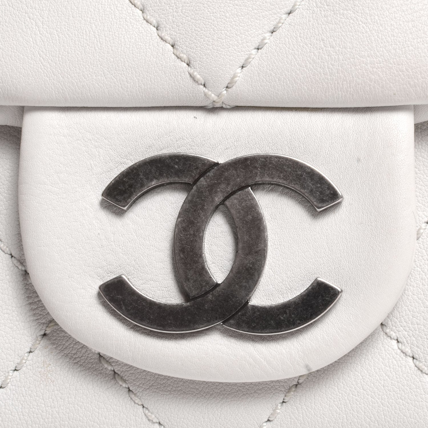 Chanel Calfskin Quilted Medium Modern Chain Flap White 6 of 9