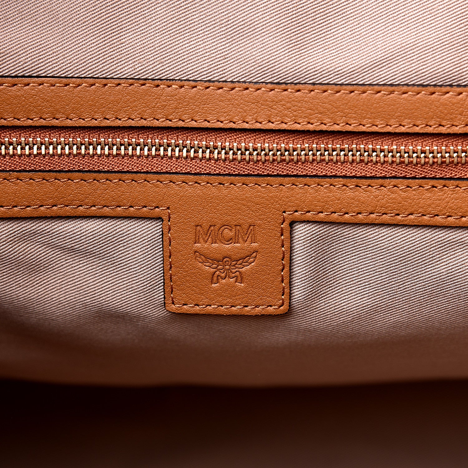 MCM Visetos Large Klara Hobo Cognac 5 of 9