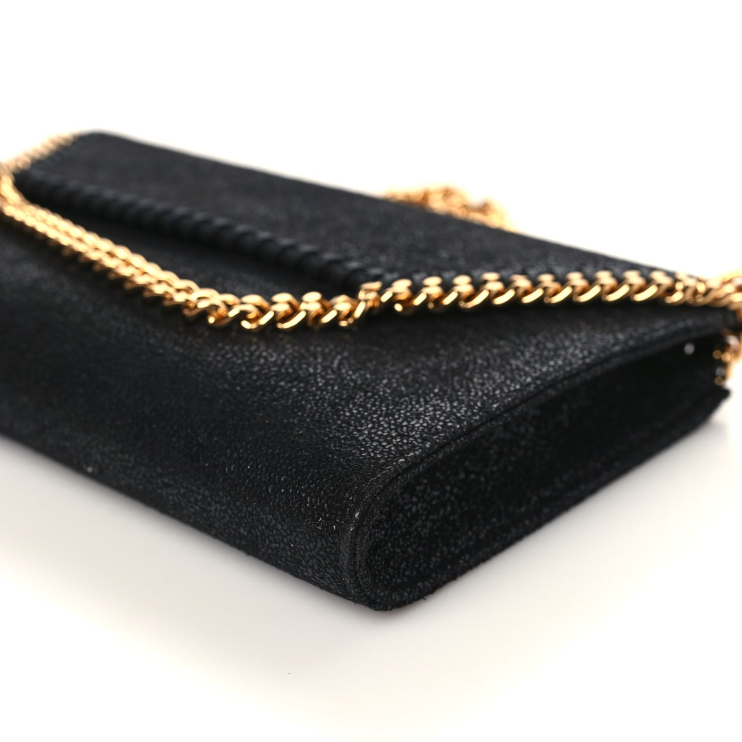 Shaggy Deer Mini Falabella Crossbody Bag Black