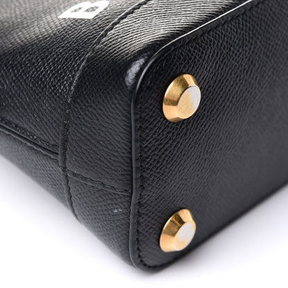 Balenciaga Grained Calfskin XXS Ville Top Handle Bag Scarf Black 8 of 13