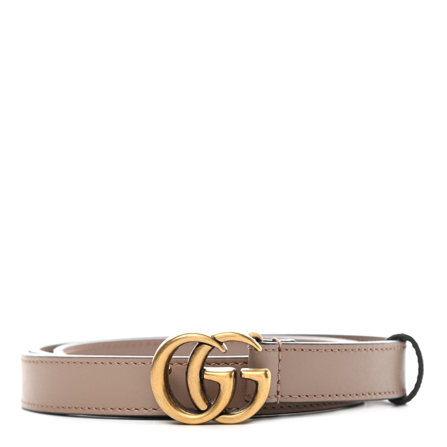 Gucci Calfskin Double G 20mm Belt 95 38 Porcelain Rose 1 of 5