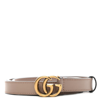 Gucci Calfskin Double G 20mm Belt 95 38 Porcelain Rose 1 of 5