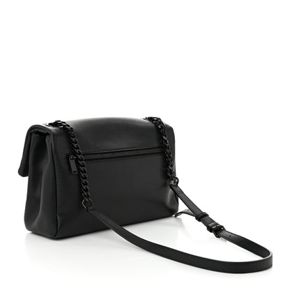 Saint Laurent Grain De Poudre Medium West Hollywood Monogram Fold-Over Black 3 of 10
