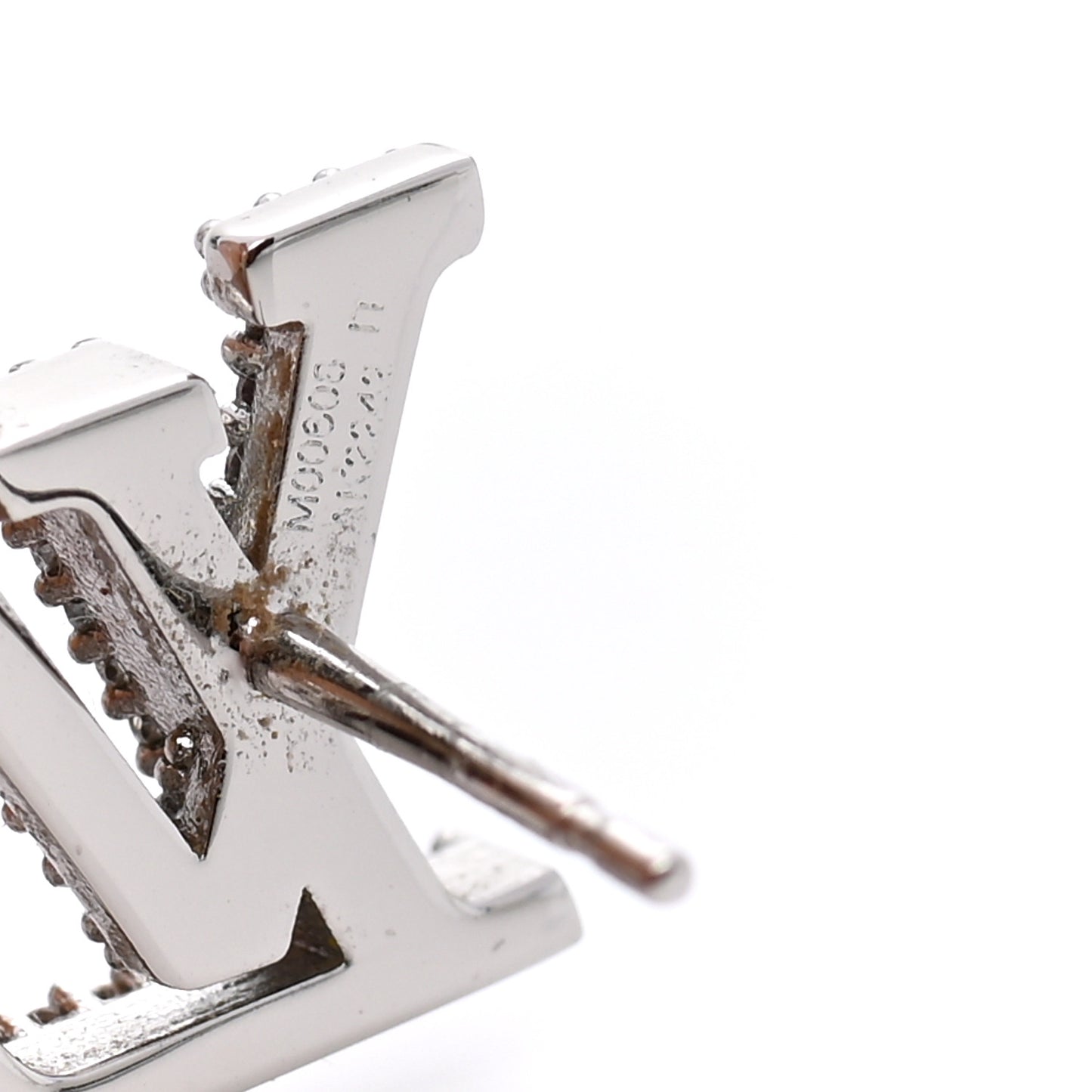 Crystal LV Iconic Earrings Silver