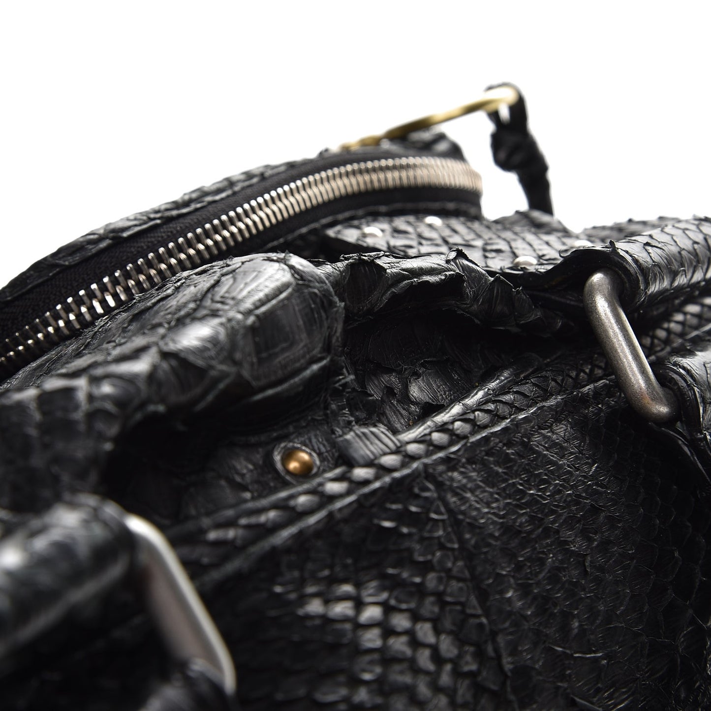 Python Large Betty Shoulder Bag Black
