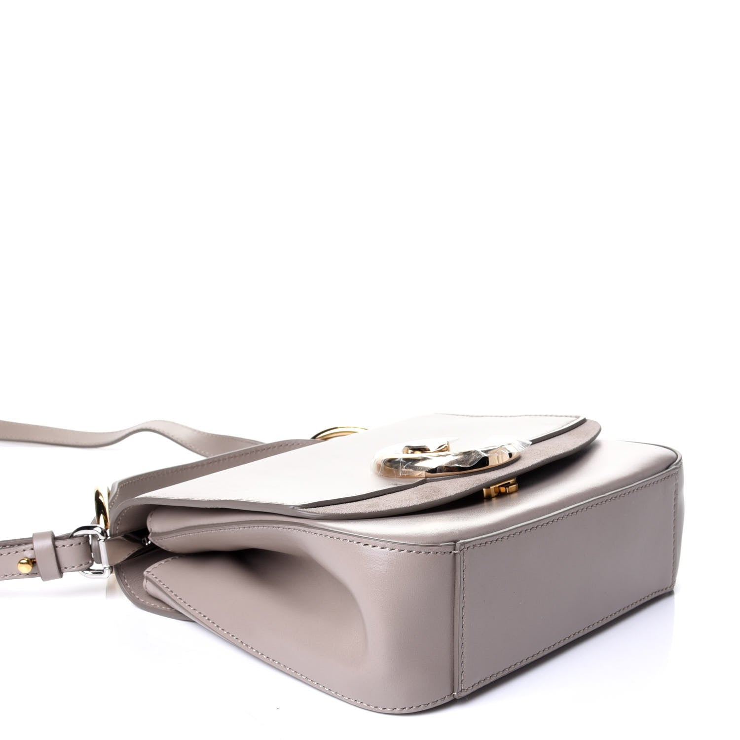 Chloe Calfskin Small C Double Carry Motty Grey 3 of 4
