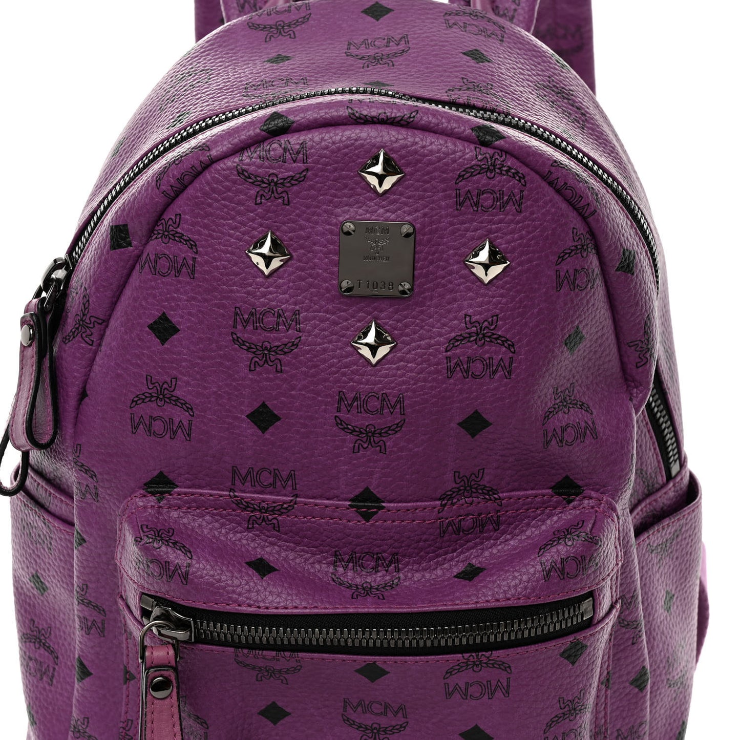 Visetos Small Sprinkle Stud Stark Backpack Purple