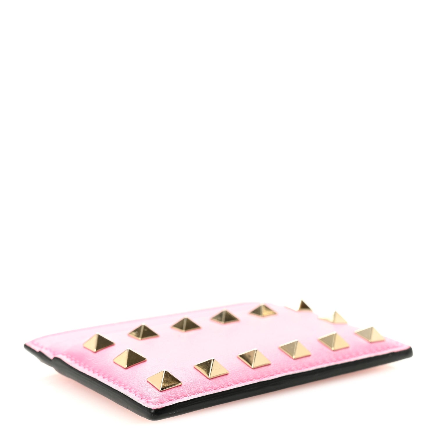 Valentino Garavani Vitello Rockstud Card Holder Ninphea 4 of 6