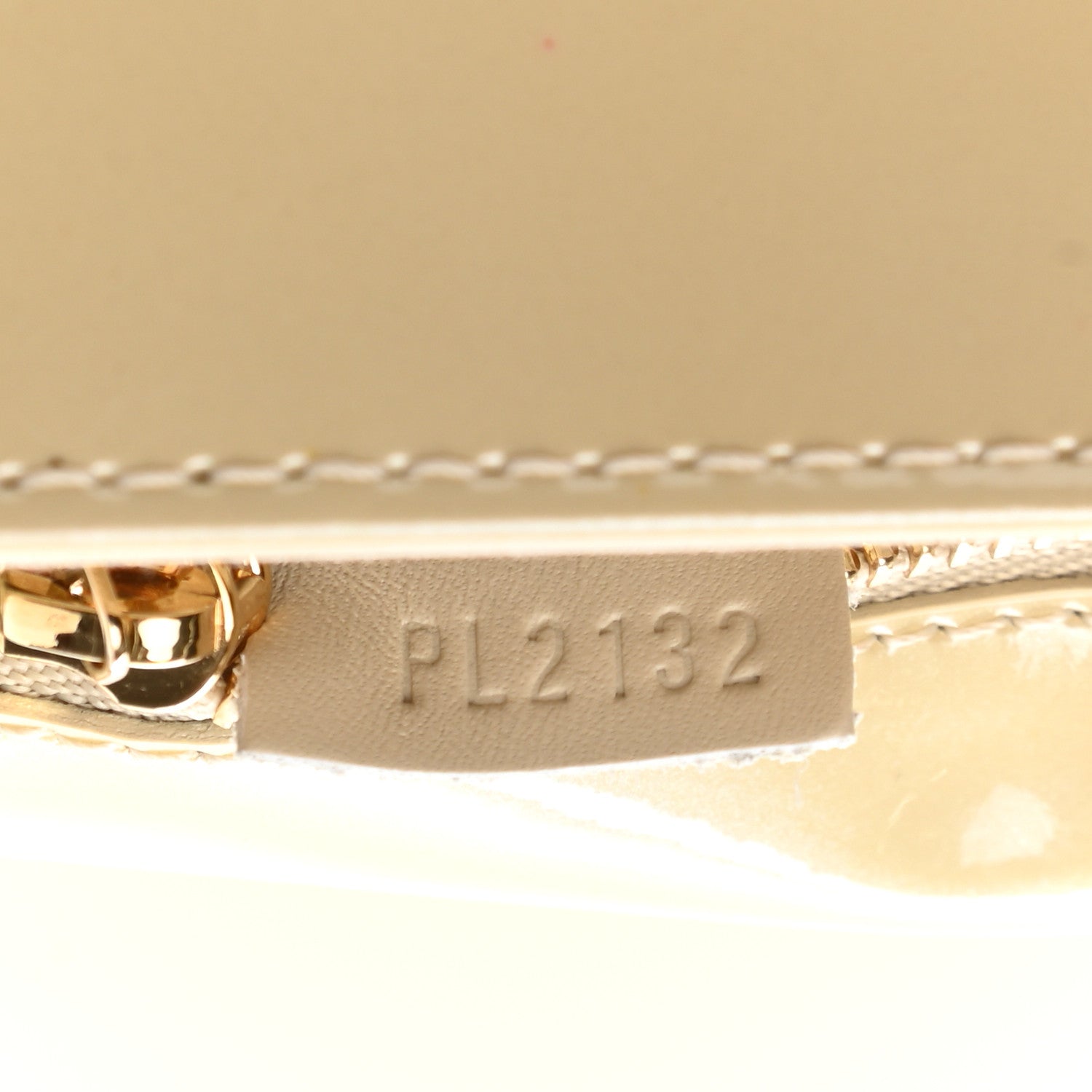 Louis Vuitton Patent Sobe Clutch Creme 7 of 8