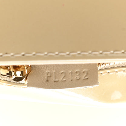 Louis Vuitton Patent Sobe Clutch Creme 7 of 8