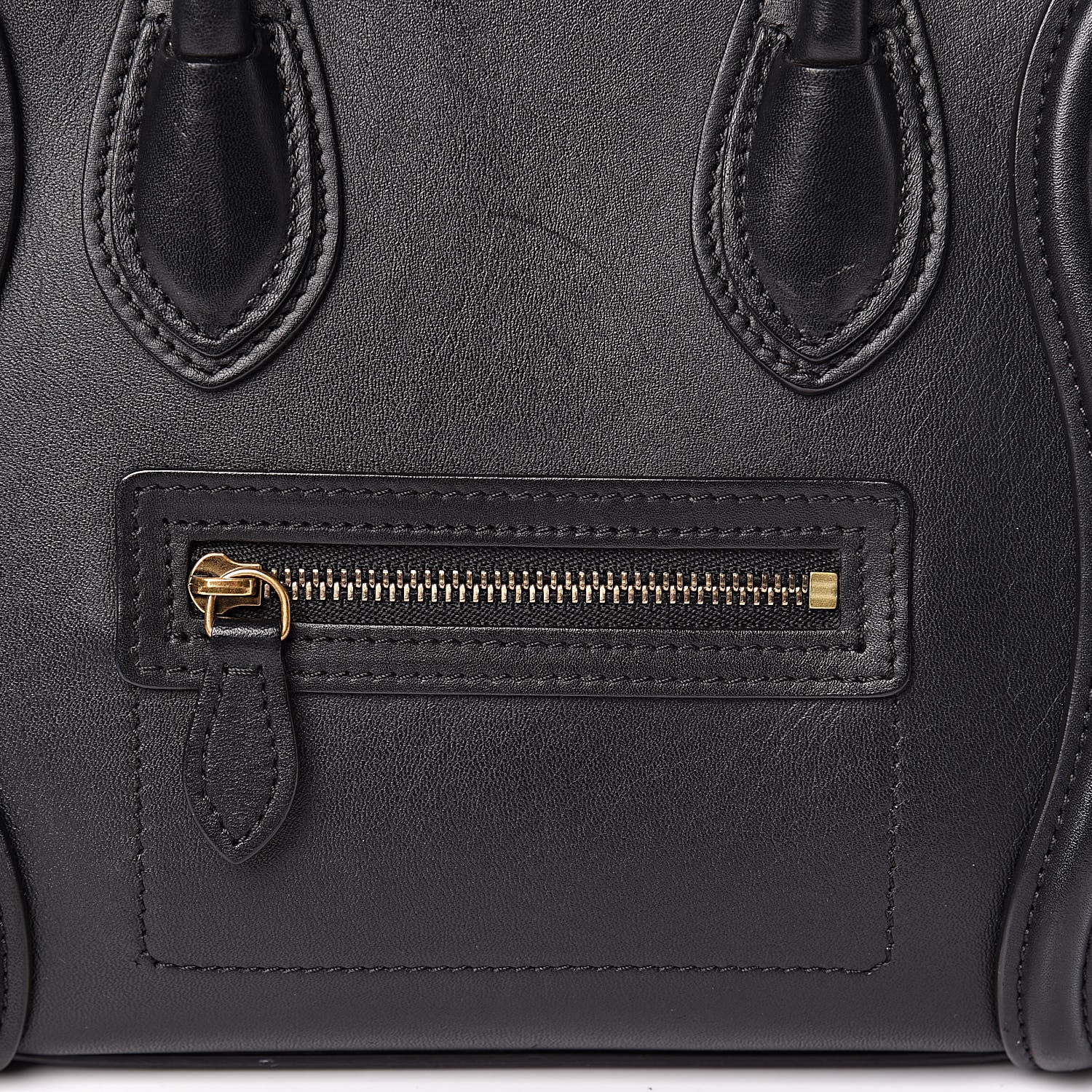 Celine Smooth Calfskin Nano Luggage Black 12 of 12