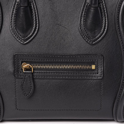 Celine Smooth Calfskin Nano Luggage Black 12 of 12