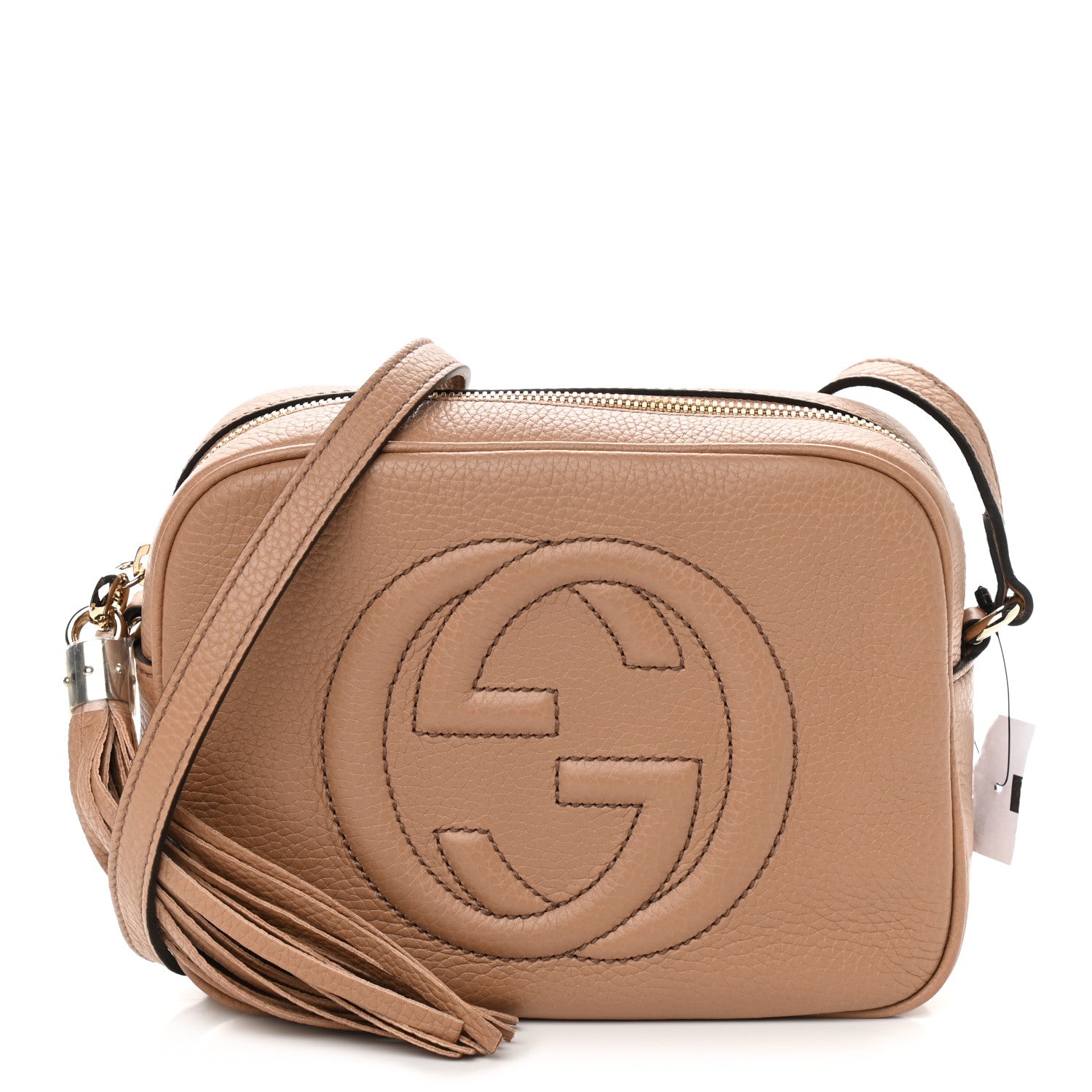 Gucci Pebbled Calfskin Small Soho Disco Bag Camelia 1 of 9