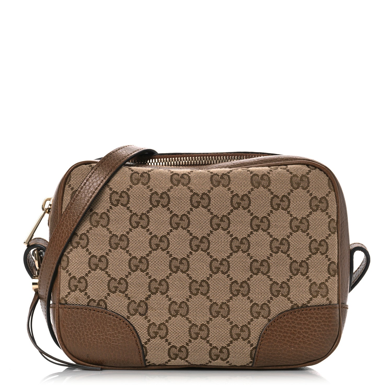 Gucci Monogram Mini Bree Messenger Bag Beige Tabacco 1 of 10