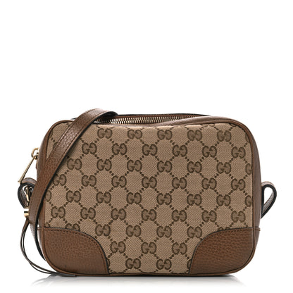 Gucci Monogram Mini Bree Messenger Bag Beige Tabacco 1 of 10