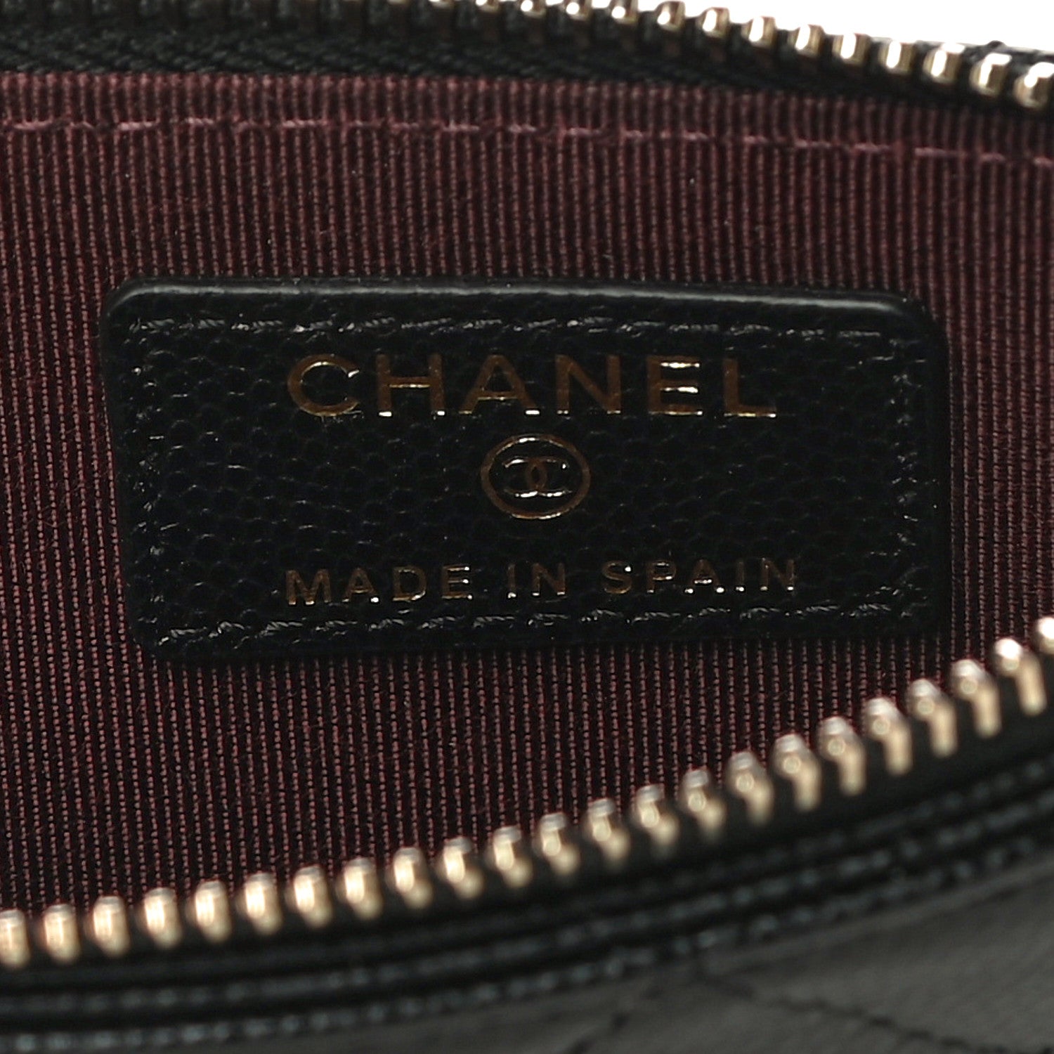 Chanel Caviar Quilted Flap Zip Card Holder Black 6 of 10