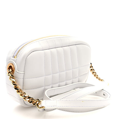Burberry Lambskin Quilted Mini Lola Camera Bag White 3 of 9