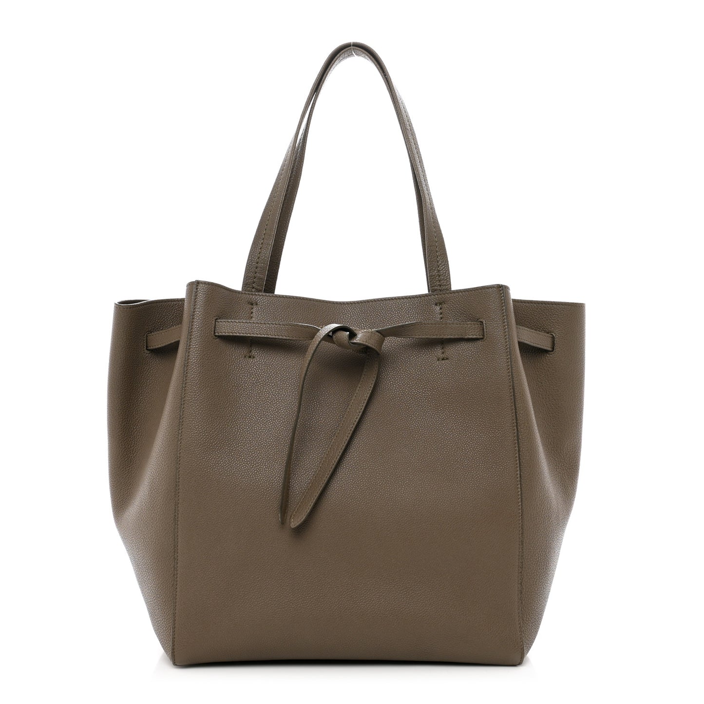 Soft Grained Calfskin Small Belt Cabas Phantom Taupe