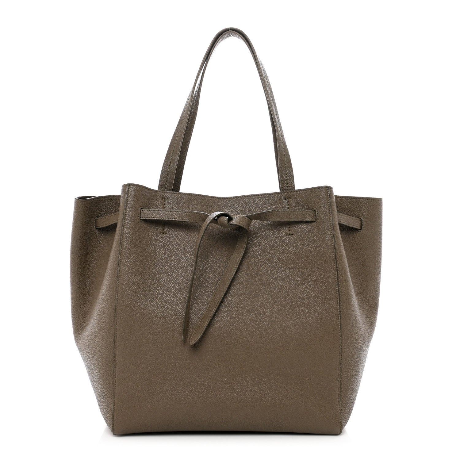 Celine Soft Grained Calfskin Small Belt Cabas Phantom Taupe 1 of 9