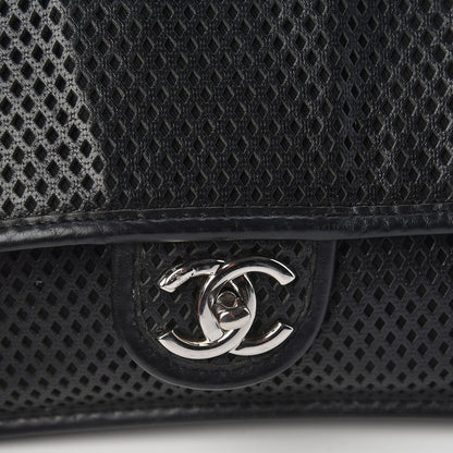 Chanel Perforated Calfskin Large Up In The Air Flap Black 10 of 10
