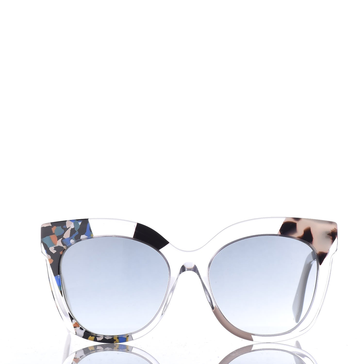 Fendi Oversized Jungle Sunglasses FF 0179/S Transparent Honey 2 of 6