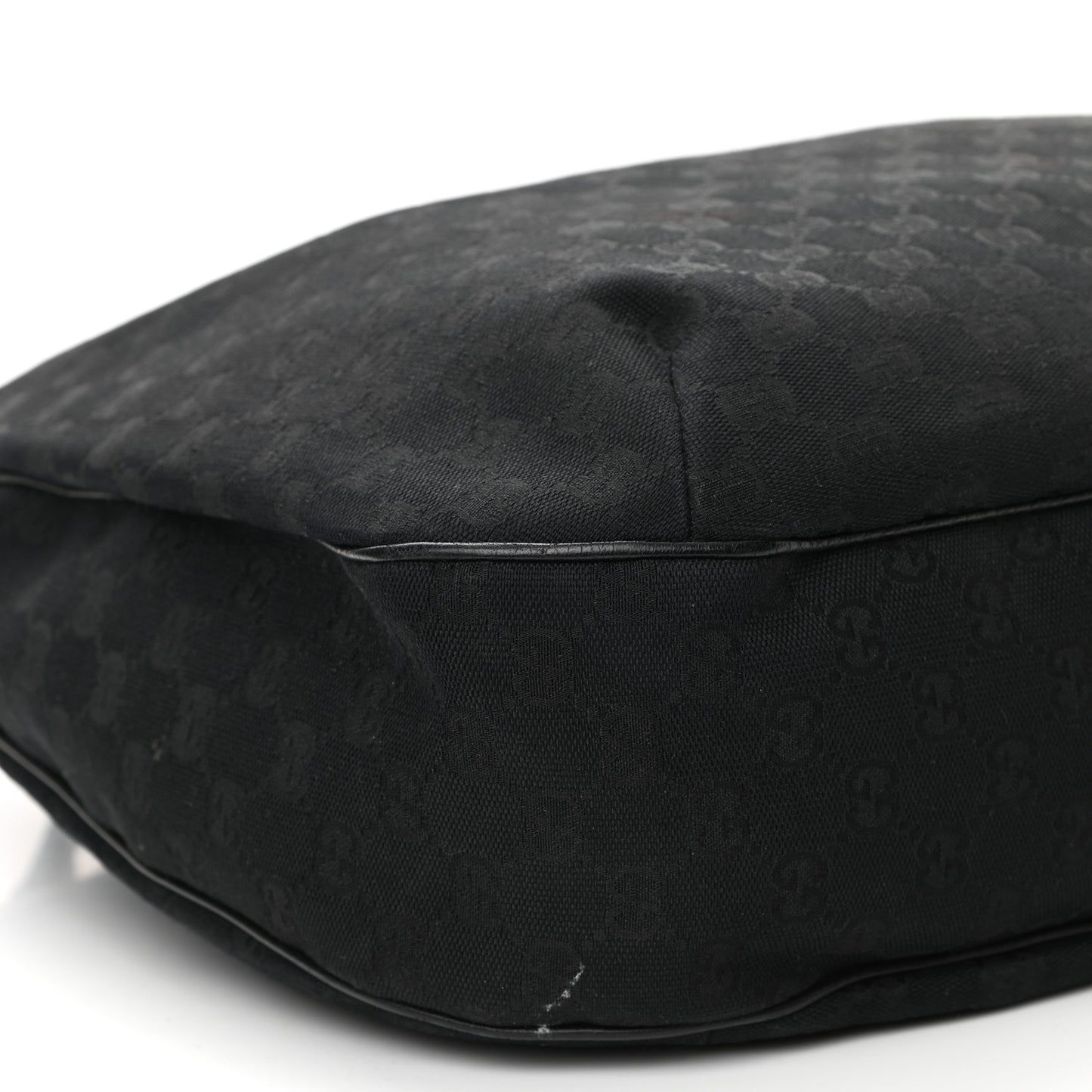 Monogram Large New Ladies Web Hobo Black