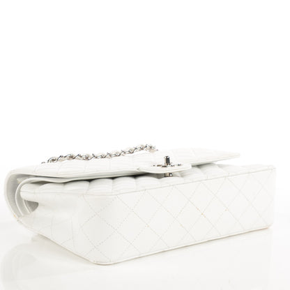 Chanel Caviar Quilted Medium Double Flap White 5 of 9