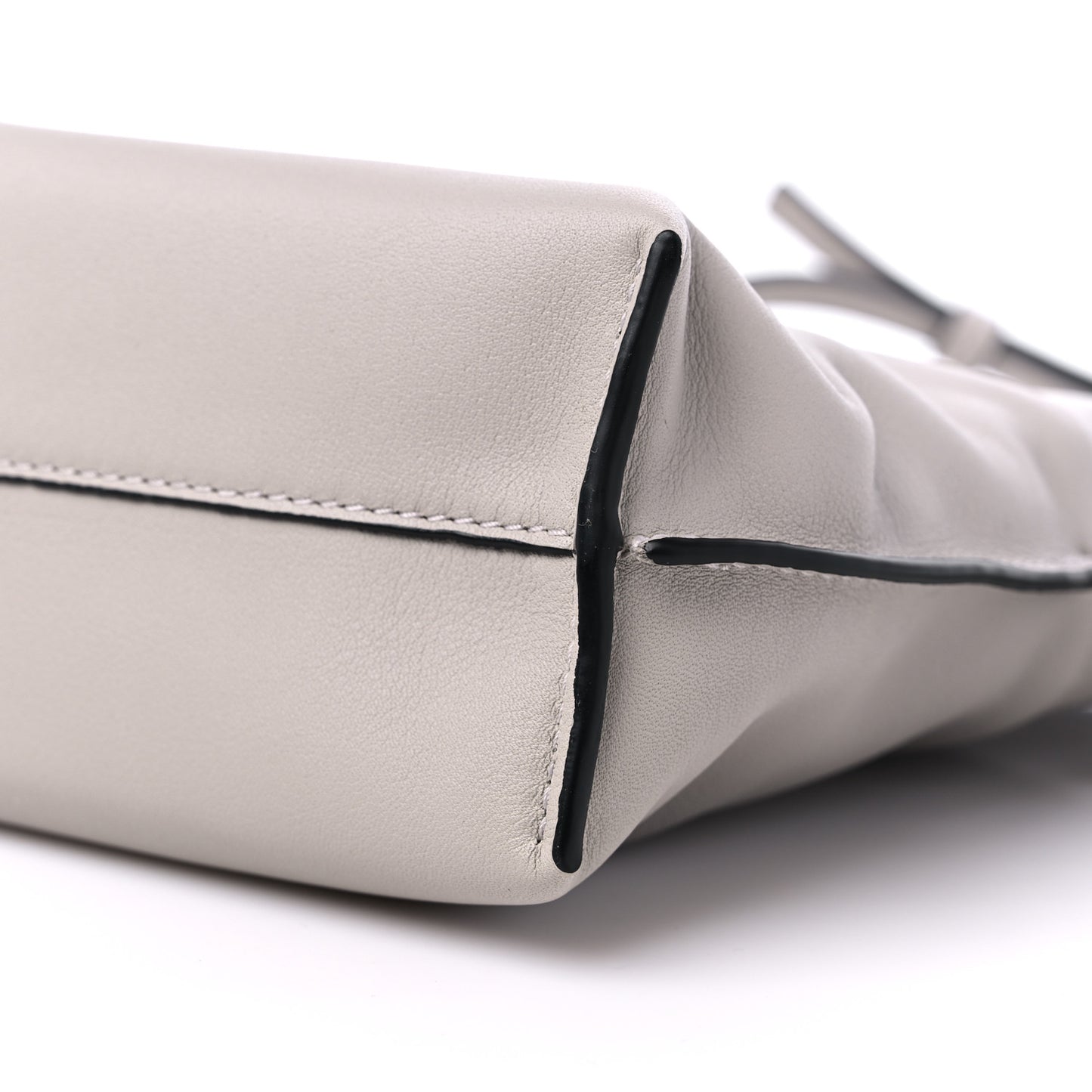 Calfskin Mini Flamenco Knot Bag Ghost