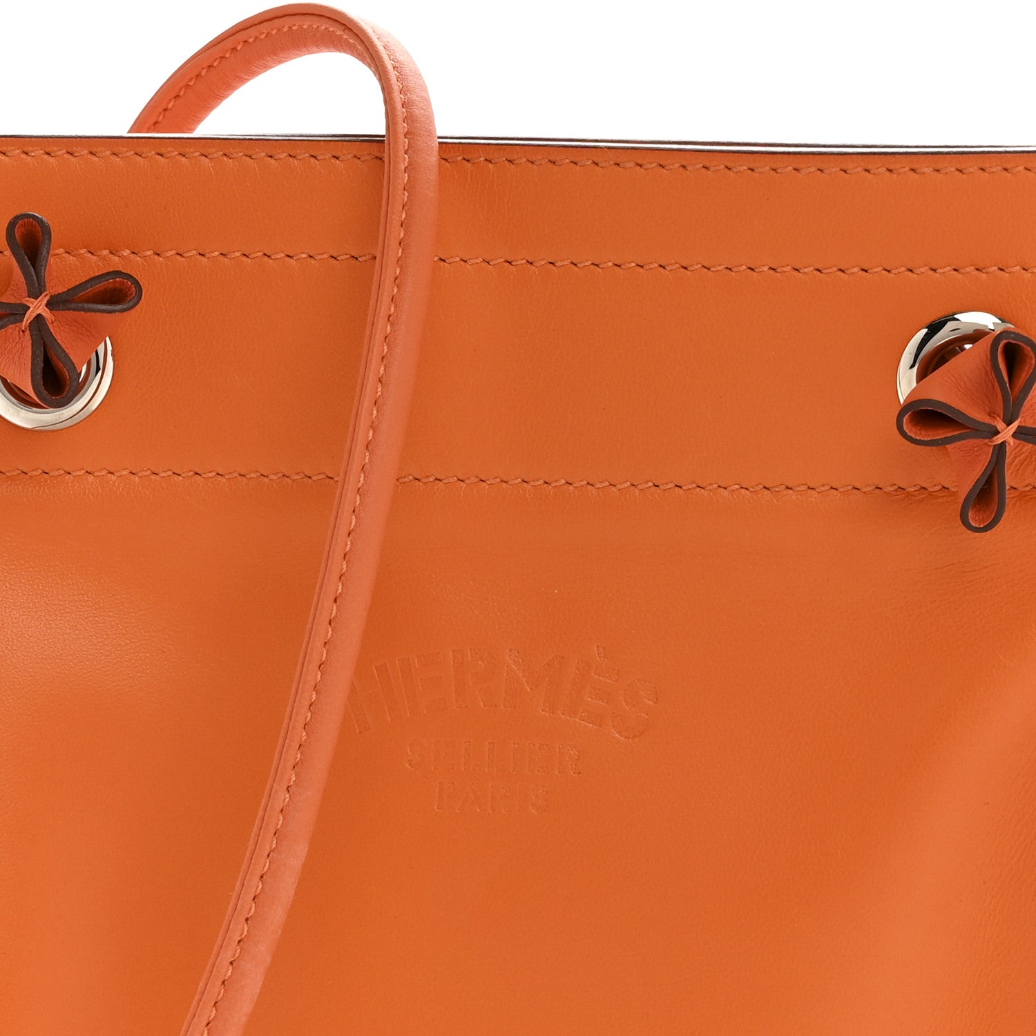 Hermes Milo Lambskin Swift Mini Aline Orange 8 of 11