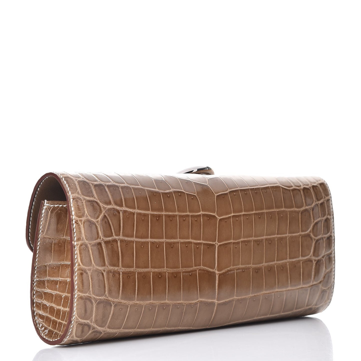 Niloticus Crocodile Egee Clutch Ficelle