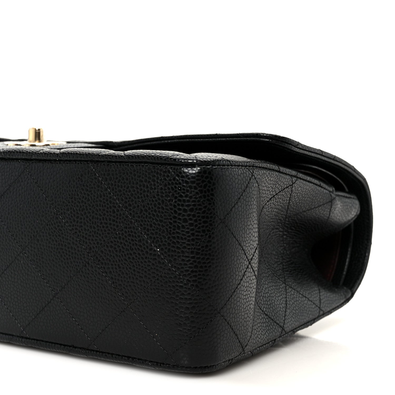 Chanel Caviar Quilted Jumbo Double Flap Black 11 of 12
