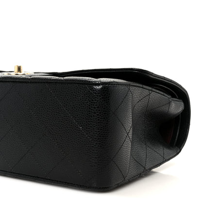 Chanel Caviar Quilted Jumbo Double Flap Black 11 of 12