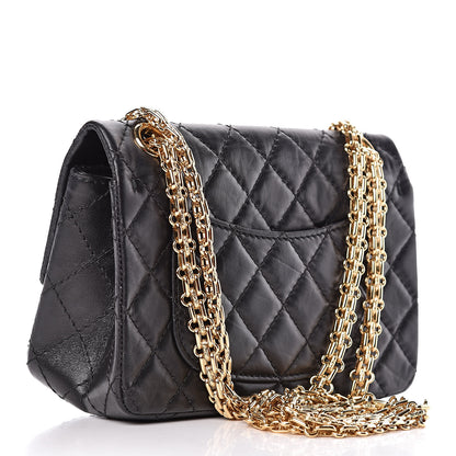 Chanel Aged Calfskin Quilted 2.55 Reissue 224 Flap Black 3 of 12
