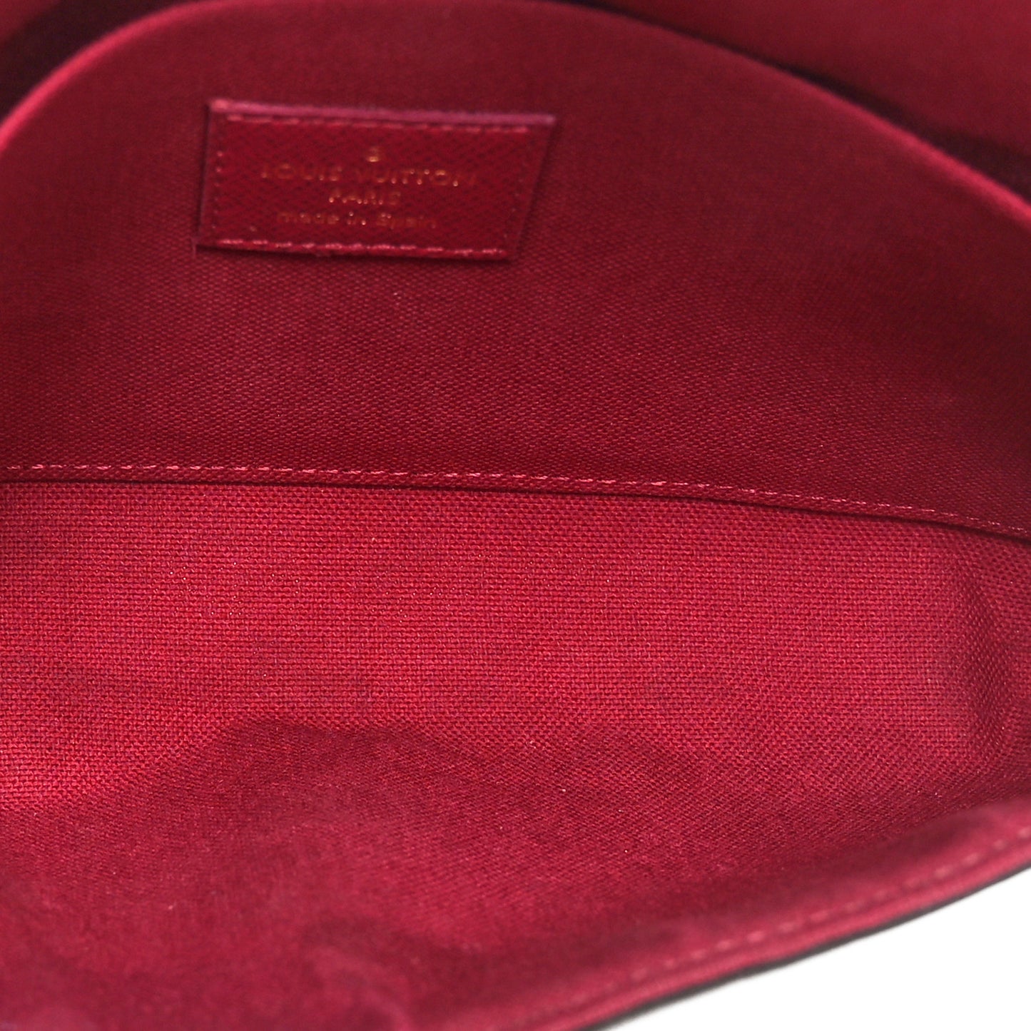 Monogram Pochette Felicie Chain Wallet Fuchsia