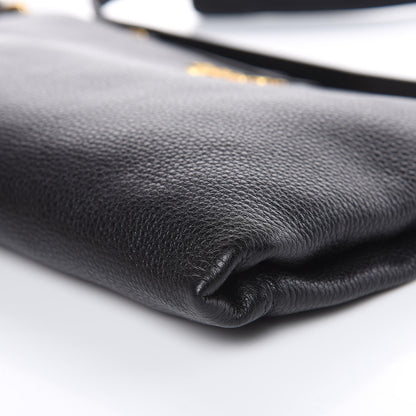 Prada Vitello Daino Crossbody Bag Black 11 of 11