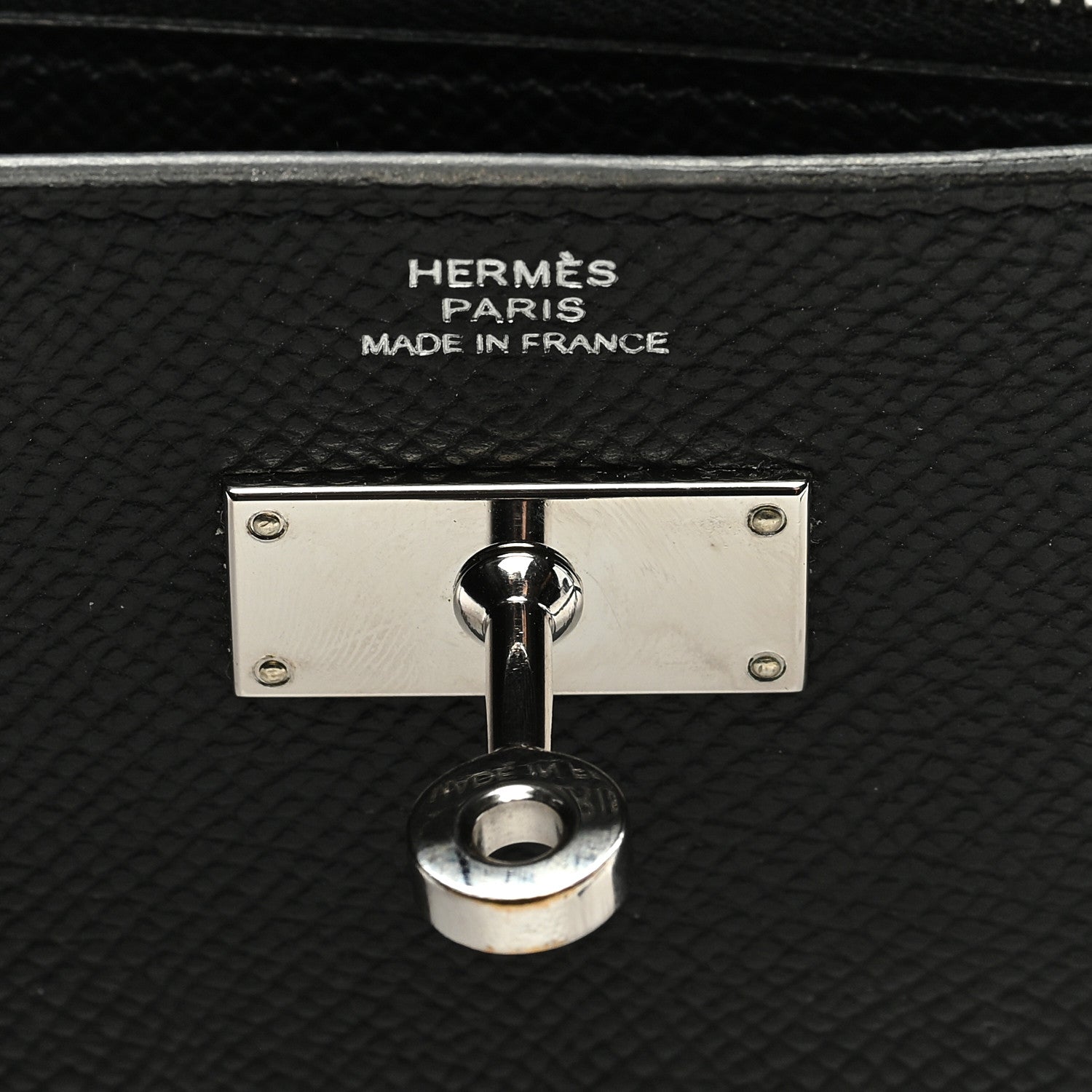 Hermes Epsom Kelly Longue Wallet Black 6 of 7