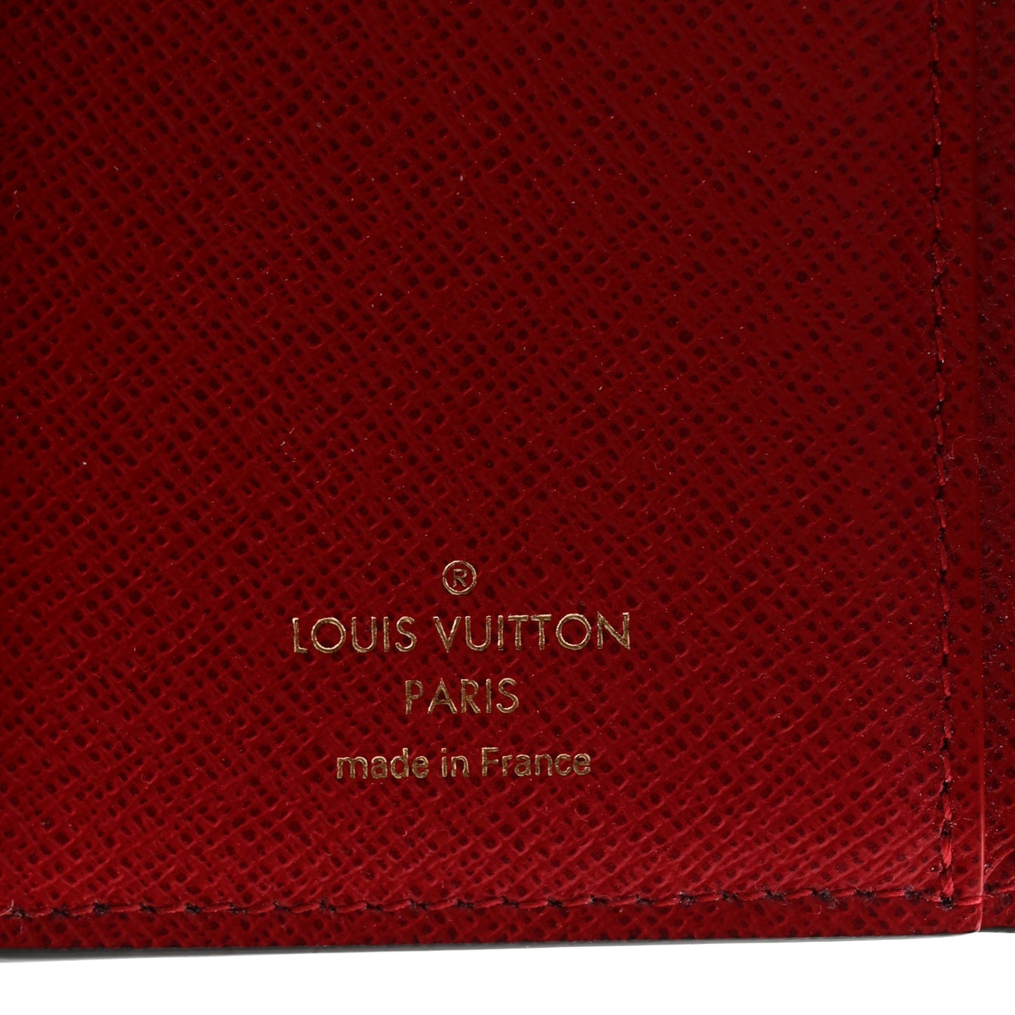 Damier Ebene Victorine Wallet Red