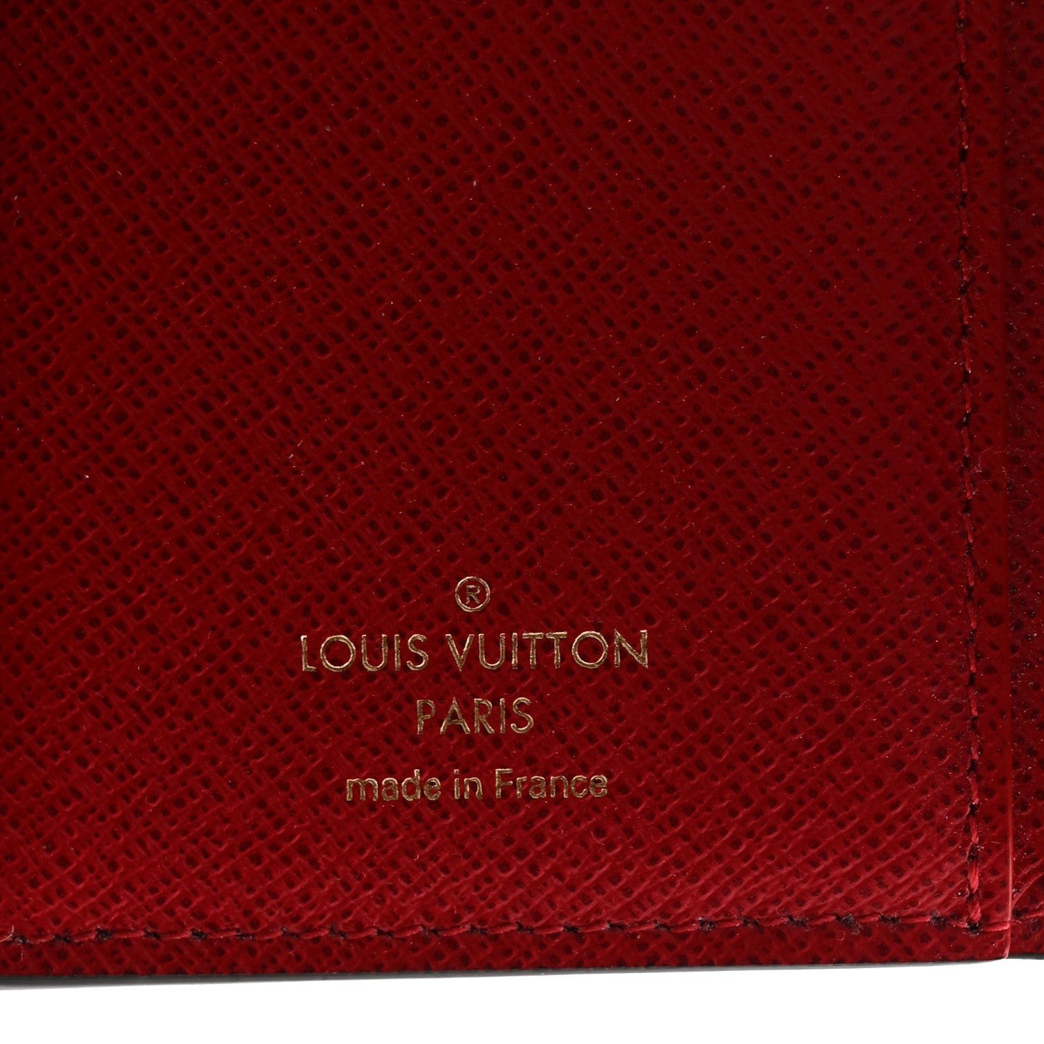 Louis Vuitton Damier Ebene Victorine Wallet Red 6 of 7