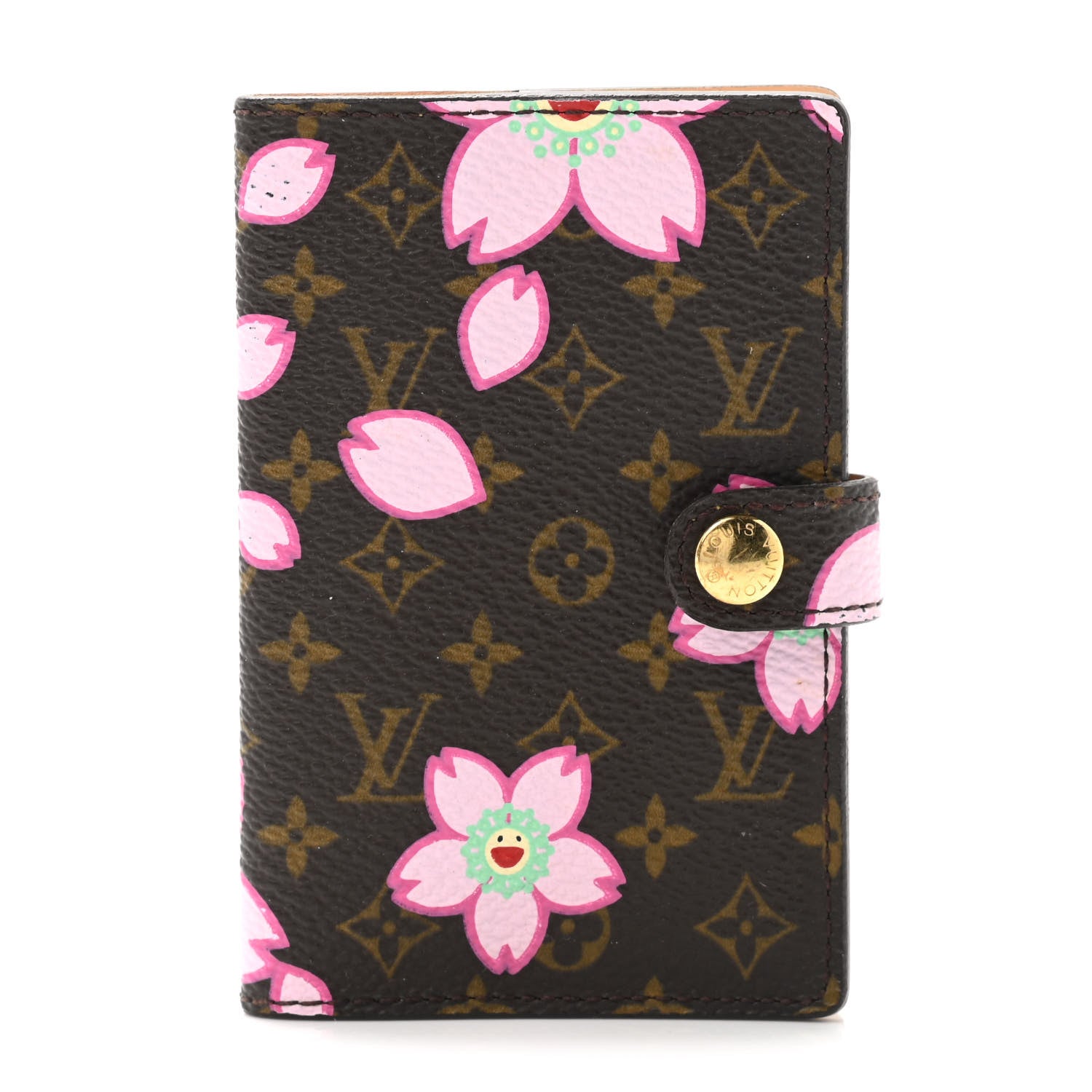 Louis Vuitton Monogram Cherry Blossom Carnet de Bal Mini Agenda Cover Brown 1 of 6