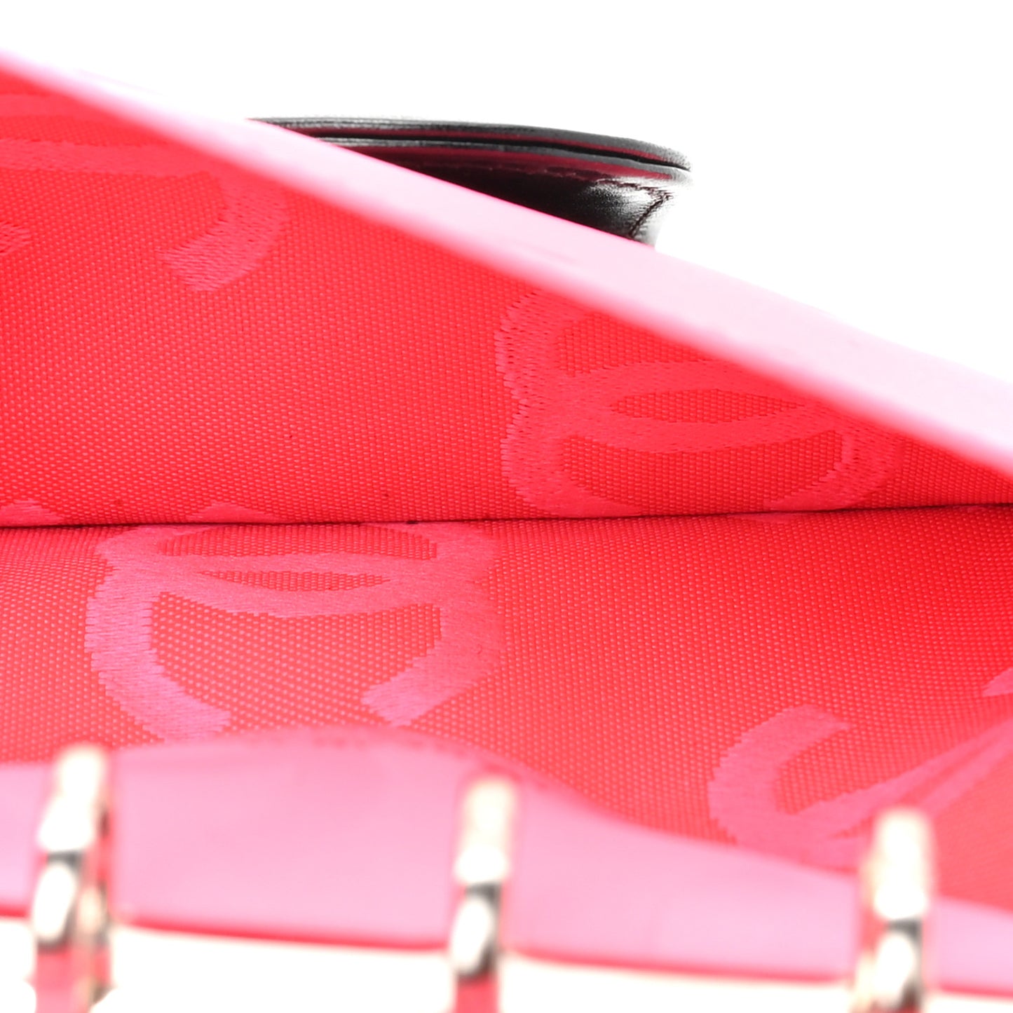 Calfskin Quilted Small Cambon Agenda Planner Black White