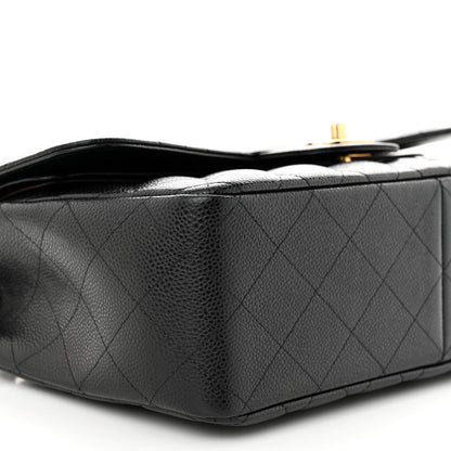 Chanel Caviar Quilted Jumbo Double Flap Black 9 of 11