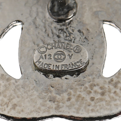 Chanel Crystal Mini CC Earrings Silver 4 of 5
