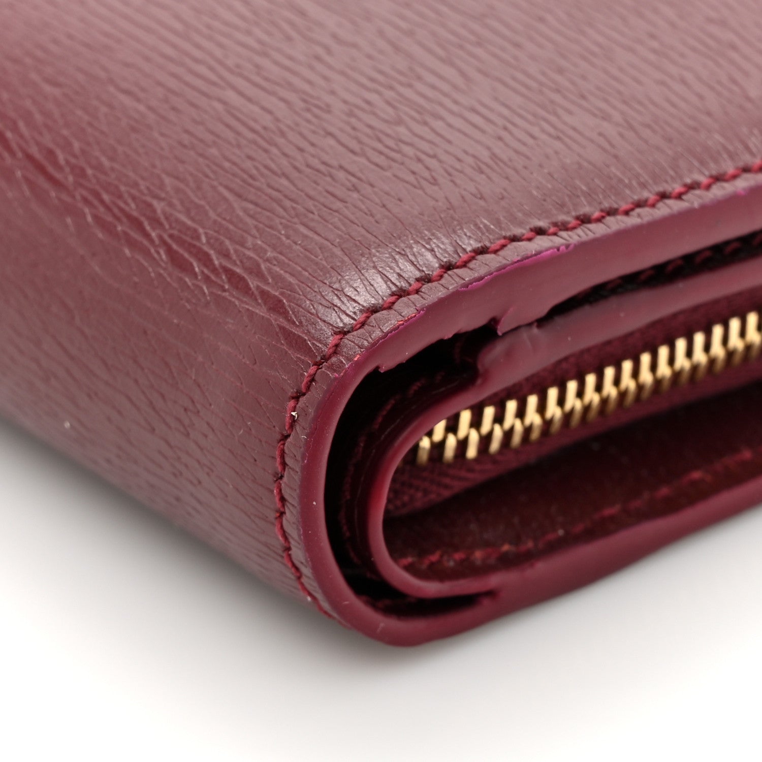 Gucci Calfskin Script Card Case Wallet Rosso Ancora Red 10 of 14