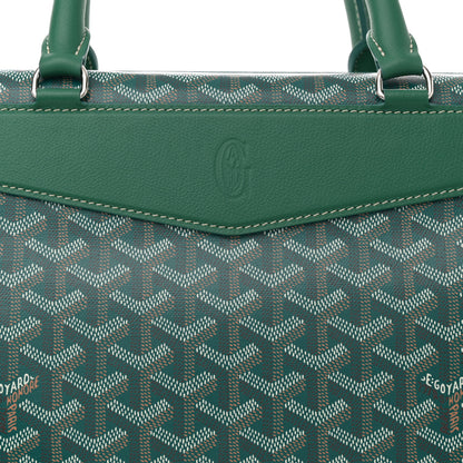 Goyard Goyardine Calfskin Cisalpin Document Case Green 7 of 9