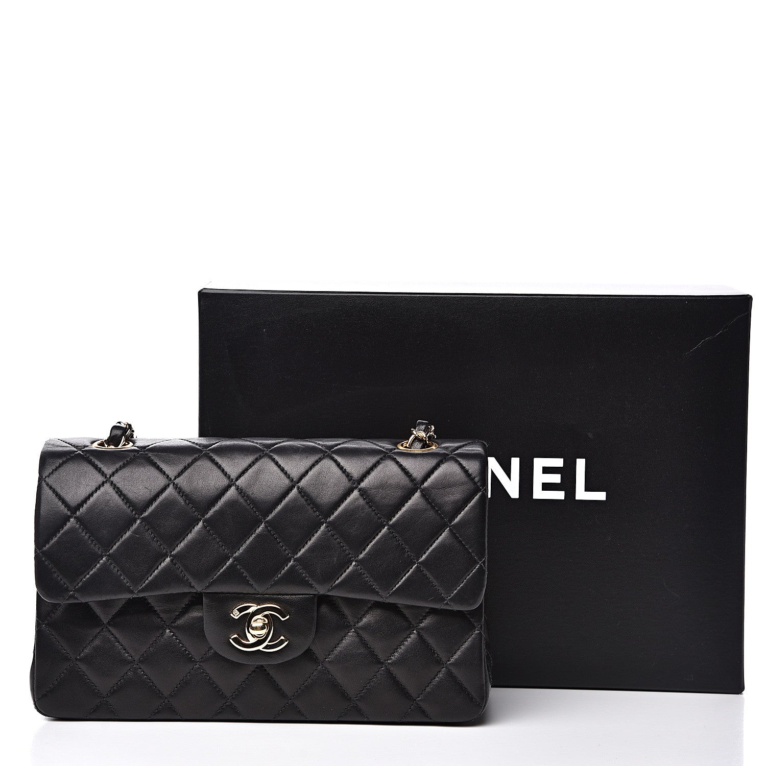 Chanel Lambskin Quilted Small Double Flap Black 16 of 16